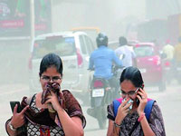 Dust on Hyderabad roads rises beyond safe limits