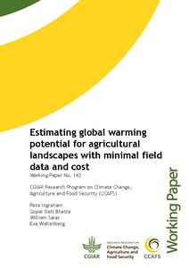 Estimating global warming potential for agricultural landscapes with minimal field data and cost