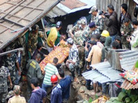 Landslide claims eight lives in city