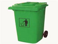 Each home gets 2 plastic buckets for waste segregation