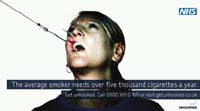 Anti smoking ad in the UK, ahead of ban on public smoking