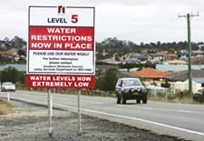 Tighter restrictions on Australia`s water usage