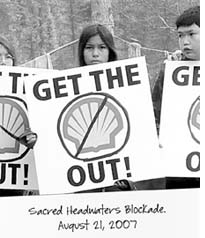 Protest against Shell in Canada  